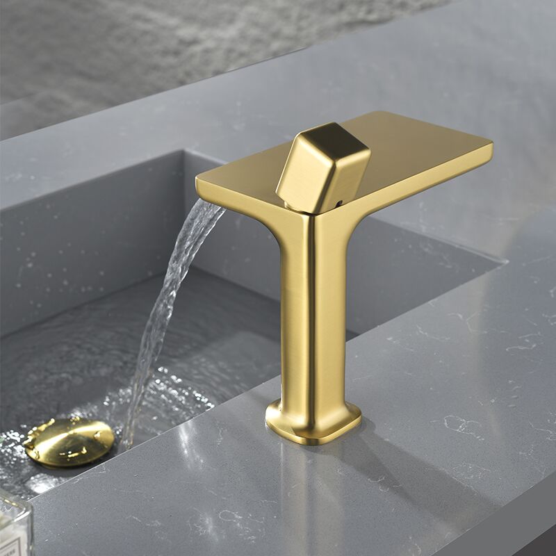 Luxury Brushed Gold Basin Mixer Faucet Brass Waterfall Basin Mixer Faucet Deck Mounted Bathroom Sink Faucet Luxury Brushed Gold Basin Mixer Faucet Brass Luxury Brushed Gold Basin Mixer Faucet Brass Waterfall Basin Mixer Faucet Deck Mounted Bathroom Sink Faucet