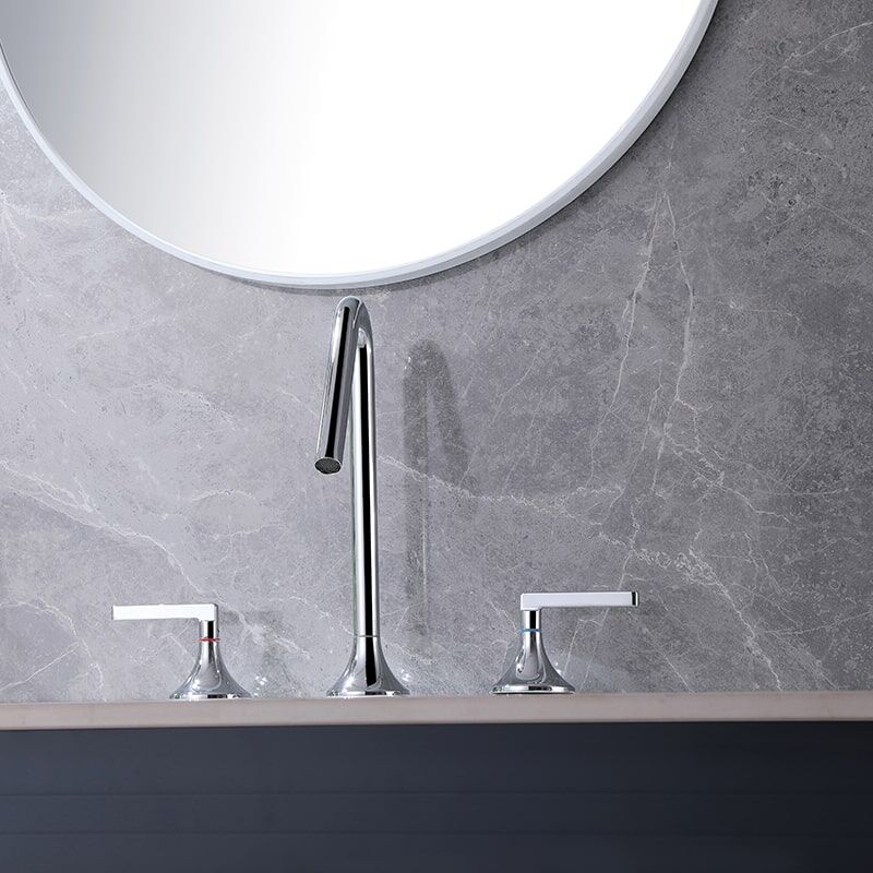 Brushed Gold Bathroom Faucet 2 Handle 3 Hole Brass Sink Faucet Bathroom Basin Water Mixer Taps For Bathroom Luxury Faucets Mixers Taps Basin Sink Faucet Modern Brass 2 Handle 3 Hole Basin Faucet Bathroom 9 Brushed Gold Bathroom Faucet 2 Handle 3 Hole Brass Sink Faucet Bathroom Basin Water Mixer Taps For Bathroom - Image 14