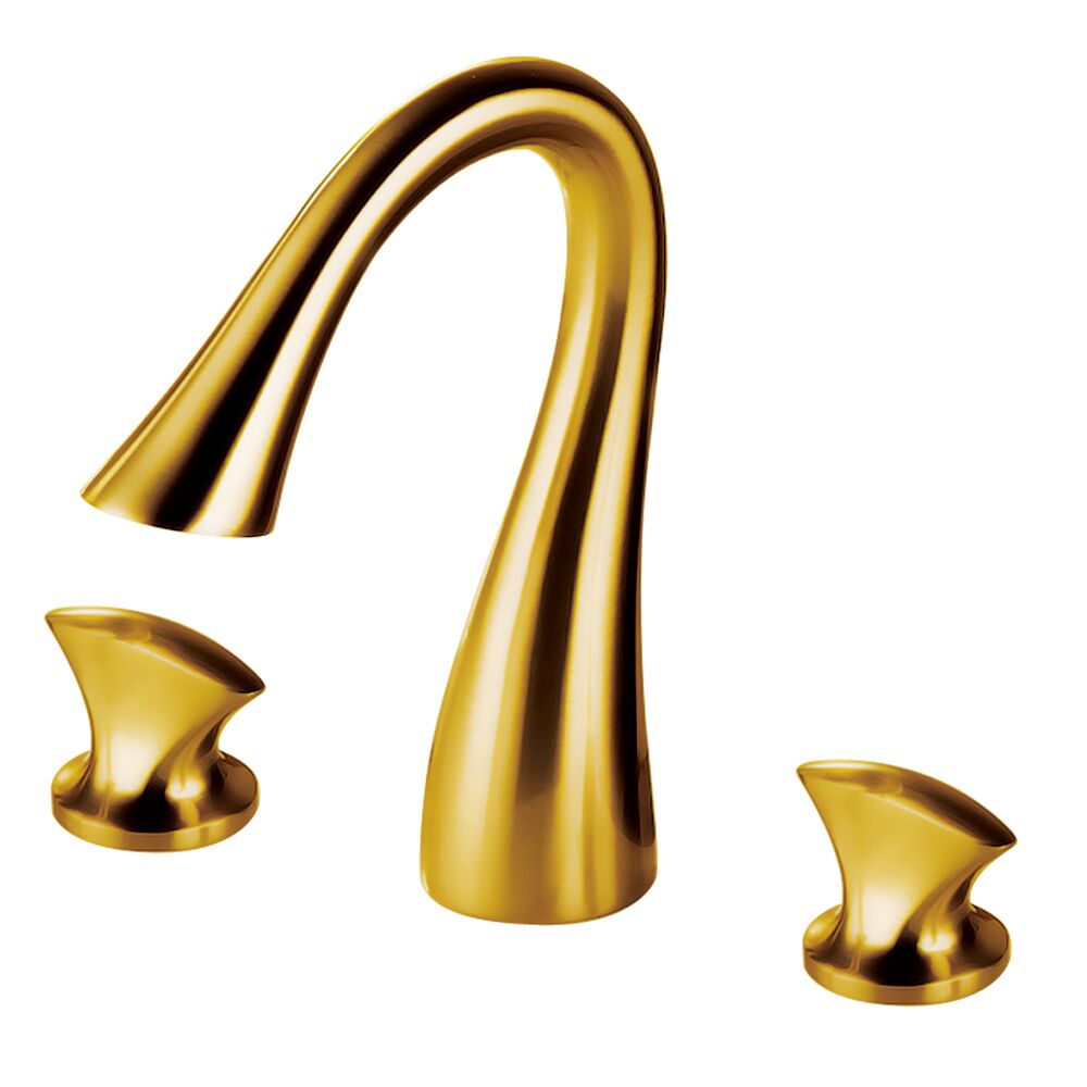 Luxury Gold Basin Mixer Faucet 3 Hole Deck Mounted Double Thermostatic Brass Sink Faucet Golden Finished Bathroom Basin Faucet Luxury Gold Basin Mixer Faucet 3 Hole Luxury Gold Basin Mixer Faucet 3 Hole Deck Mounted Double Thermostatic Brass Sink Faucet Golden Finished Bathroom Basin Faucet