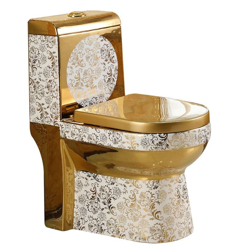 Luxury Sanitary Wares Electroplated Water Closet Plated Golden Bathroom Ceramic One Piece Toilet Luxury Sanitary Wares Electroplated Water Closet Plated Golden One Piece Bathroom Ceramic Toilet G1006 Luxury Sanitary Wares Electroplated Water Closet Plated Golden Bathroom Ceramic One Piece Toilet