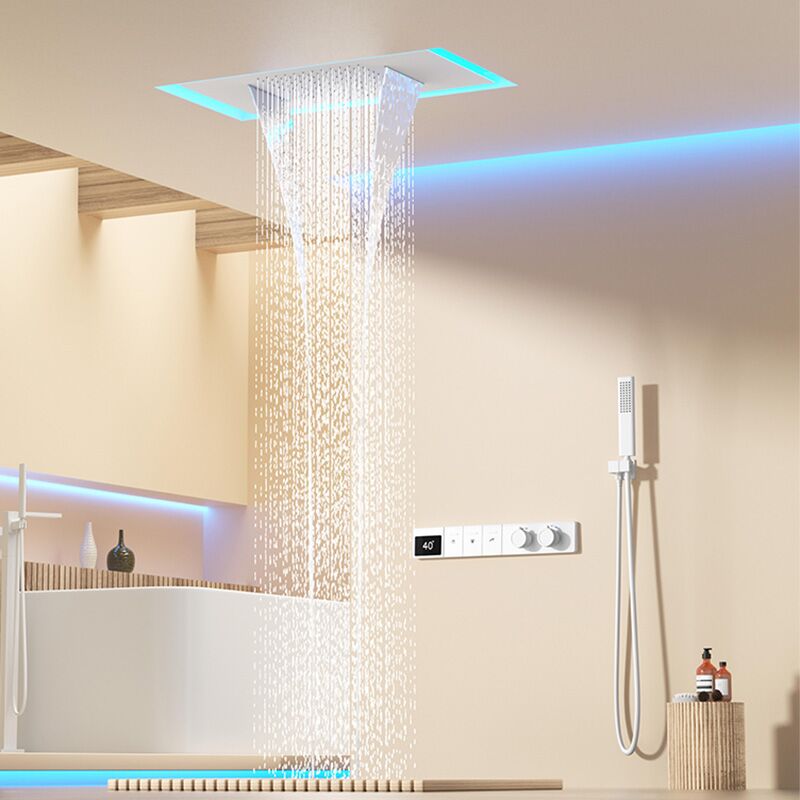 Luxury Temperature Control Digital Shower Set Bathroom Concealed Shower Set Ceiling Waterfall Shower System Luxury Temperature Control Digital Shower Set Bathroom Concealed Shower Set Ceiling Waterfall Shower System Luxury Temperature Control Digital Shower Set Bathroom Concealed Shower Set Ceiling Waterfall Shower System