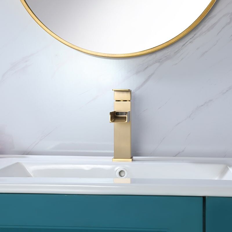 Wholesale Luxury Unique Design Bathroom Faucet Lavatory Basin Gold Waterfall Faucet Mixer Luxury Unique Design Bathroom Lavatory Basin Gold Waterfall Faucet Mixer 1 7 Wholesale Luxury Unique Design Bathroom Faucet Lavatory Basin Gold Waterfall Faucet Mixer - Image 5