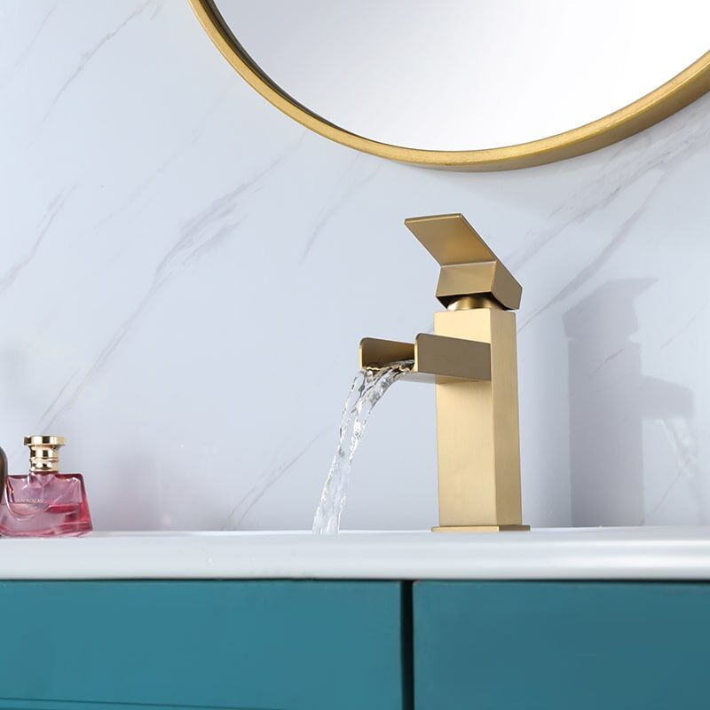 Wholesale Luxury Unique Design Bathroom Faucet Lavatory Basin Gold Waterfall Faucet Mixer Luxury Unique Design Bathroom Lavatory Basin Gold Waterfall Faucet Mixer 1 9 Wholesale Luxury Unique Design Bathroom Faucet Lavatory Basin Gold Waterfall Faucet Mixer - Image 3