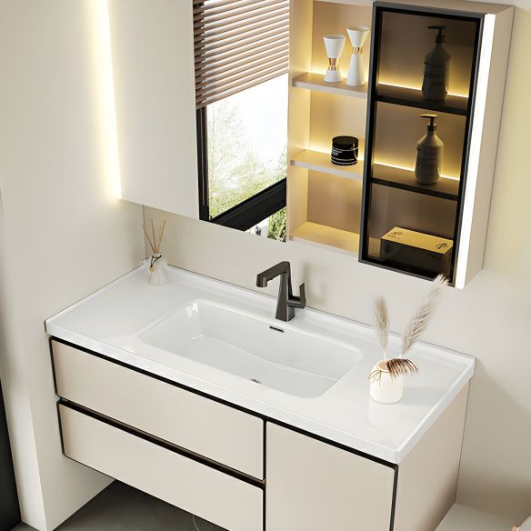 Bathroom Vanity Furniture with Mirror Aluminum Floor-Mounted Cabinet MP BC 10150 Bathroom Vanity Furniture with Mirror Aluminum Floor Mounted Cabinet Bathroom Vanity Furniture with Mirror Aluminum Floor-Mounted Cabinet