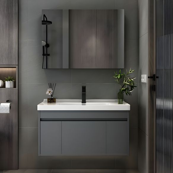 Modern Wall Mounted Vanity Combo Bathroom Cabinet Ceramic Countertop MP BC 1098 Modern Wall Mounted Vanity Combo Bathroom Cabinet Ceramic Countertop Modern Wall Mounted Vanity Combo Bathroom Cabinet Ceramic Countertop