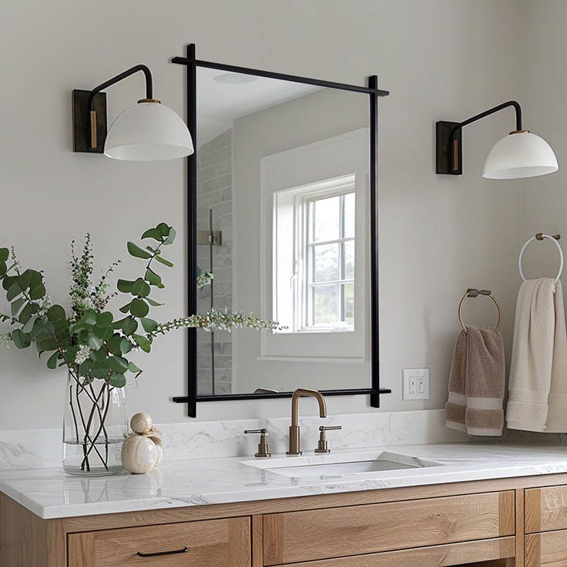 Factory Wholesale Rectangle High Quality Frame Small Bathroom Wall Mirror Hanging Mirrors MP LM 102 Factory Wholesale Rectangle High Quality Frame Small Bathroom Wall Mirror Hanging Mirrors Factory Wholesale Rectangle High Quality Frame Small Bathroom Wall Mirror Hanging Mirrors