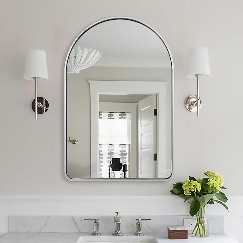 Wall Hanging Arched Metal Frame Mirror Bathroom Mirror MP LM 1022 Wall Hanging Arched Metal Frame Mirror Bathroom Mirror Wall Hanging Arched Metal Frame Mirror Bathroom Mirror