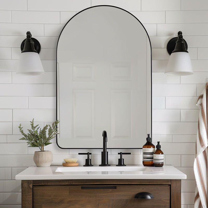Modern Design Wall-Mounted Bath Mirror MP LM 1029 Modern Design Wall Mounted Bath Mirror Modern Design Wall-Mounted Bath Mirror