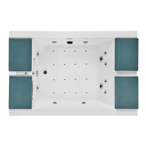 Freestanding Acrylic 2-Person Whirlpool Massage Hot Tub with Drainer MP LS E0196 Freestanding Acrylic 2 Person Whirlpool Massage Hot Tub with Drainer Freestanding Acrylic 2-Person Whirlpool Massage Hot Tub with Drainer