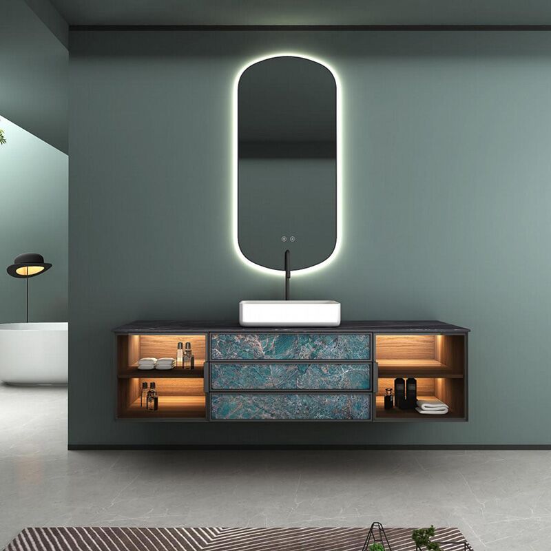 Luxury Marble Top Bathroom Vanity Wall Hung Mirrors MP RM2645 Luxury Marble Top Bathroom Vanity Wall Hung Mirrors Luxury Marble Top Bathroom Vanity Wall Hung Mirrors
