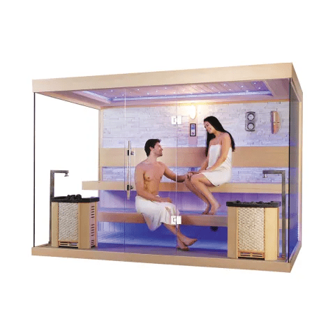 2 Person Small Home Smart Sauna Room Solid Wood Indoor Infrared Sauna MP SR E072 2 Person Small Home Smart Sauna Room Solid Wood Indoor Infrared Sauna 2 Person Small Home Smart Sauna Room Solid Wood Indoor Infrared Sauna