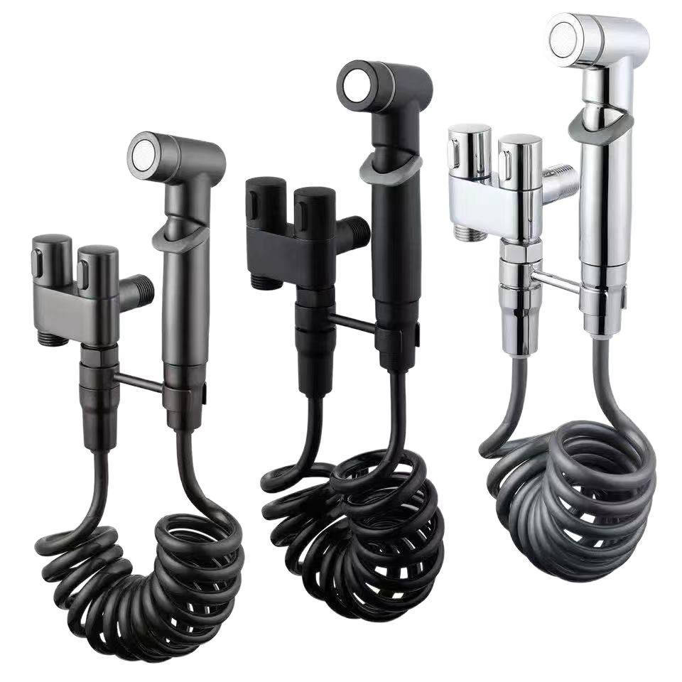 Brass High Pressure Handheld Bidet Set One in Two Out Muslim Shattaf Bidet Sprayer for Toilet MP TS 1014 Brass High Pressure Handheld Bidet Set One in Two Out Muslim Shattaf Bidet Sprayer for Toilet Brass High Pressure Handheld Bidet Set One in Two Out Muslim Shattaf Bidet Sprayer for Toilet