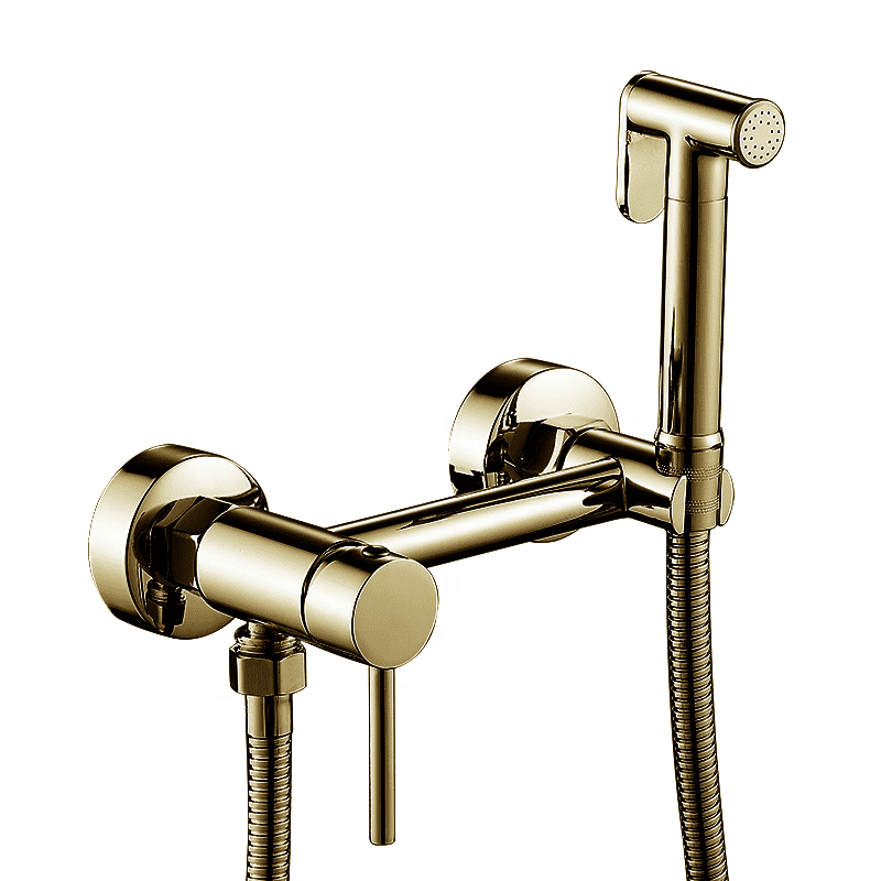 Brushed Gold Brass Hand held Wall mounted Hybrid Bidet Sprayer MP TS 1020 Brushed Gold Brass Hand held Wall mounted Hybrid Bidet Sprayer Brushed Gold Brass Hand held Wall mounted Hybrid Bidet Sprayer