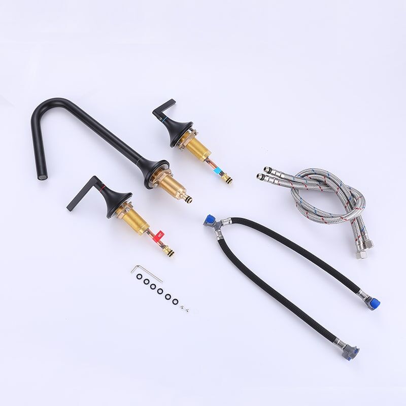 China Faucet Manufacturer and Supplier Matt Black 2 Handle Brass Bathroom Sink Faucet 3 Hole Desk basin faucets Matt Black 2 Handle Brass Bathroom Sink Faucet 3 Hole Desk basin faucets 2 China Faucet Manufacturer and Supplier Matt Black 2 Handle Brass Bathroom Sink Faucet 3 Hole Desk basin faucets - Image 14