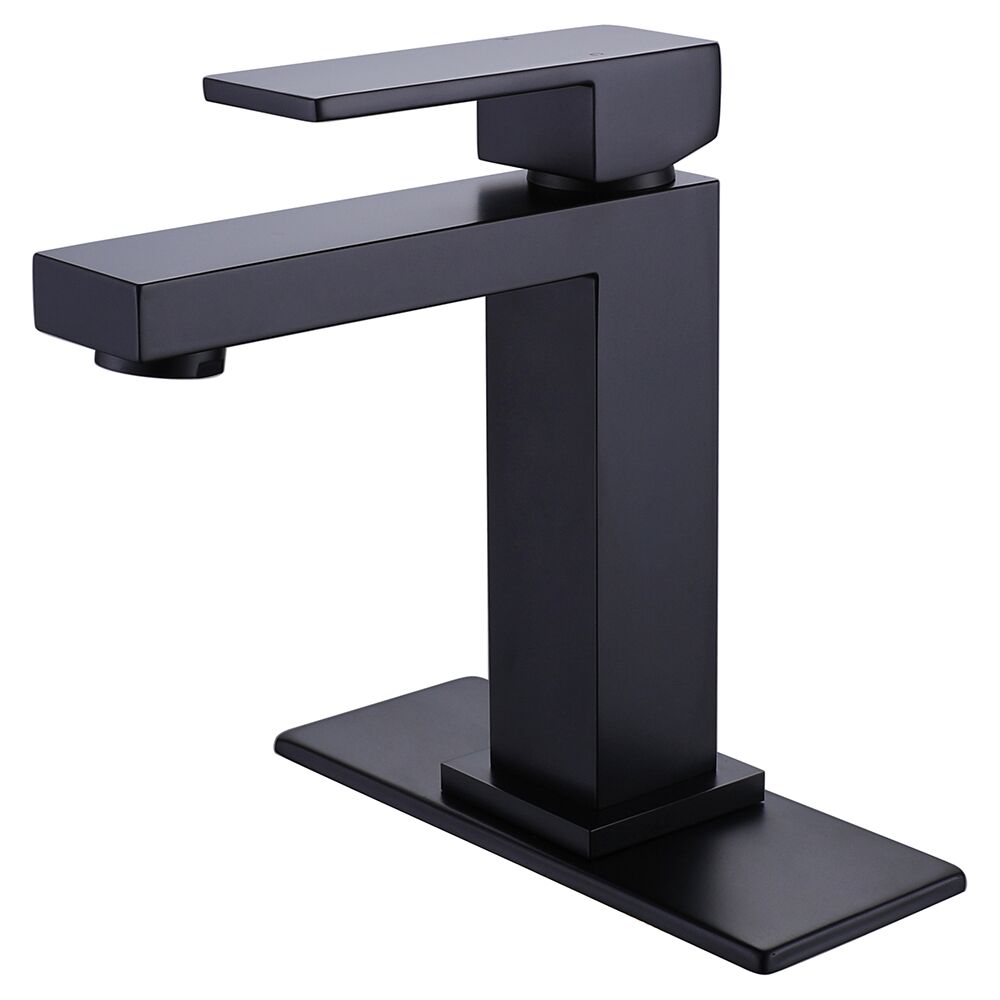Matte Black Bathroom Basin Sink Faucet Hot Cold Water Single Handle Single Hole Basin Mixer Tap Matte Black Bathroom Basin Sink Faucet Hot Matte Black Bathroom Basin Sink Faucet Hot Cold Water Single Handle Single Hole Basin Mixer Tap
