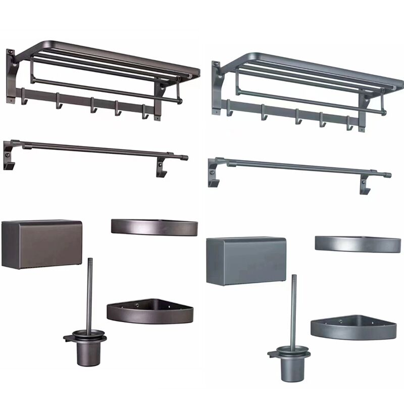 Modern Bathroom Luxury 6 Pieces Sets Decor Hardware Aluminum Washroom Accessories Bathroom Accessories Sets Modern Bathroom Luxury 6 Pieces Sets Modern Bathroom Luxury 6 Pieces Sets Decor Hardware Aluminum Washroom Accessories Bathroom Accessories Sets