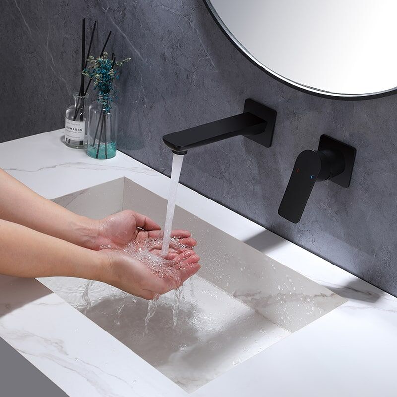 Wholesale Modern Design Bathroom Wall Mounted Metal Concealed Basin Mixer Tap Brass Wash Basin Faucets Modern Design Bathroom Wall Mounted Metal Concealed Basin Mixer Tap Brass Wash Basin Faucet 5 Wholesale Modern Design Bathroom Wall Mounted Metal Concealed Basin Mixer Tap Brass Wash Basin Faucets - Image 5
