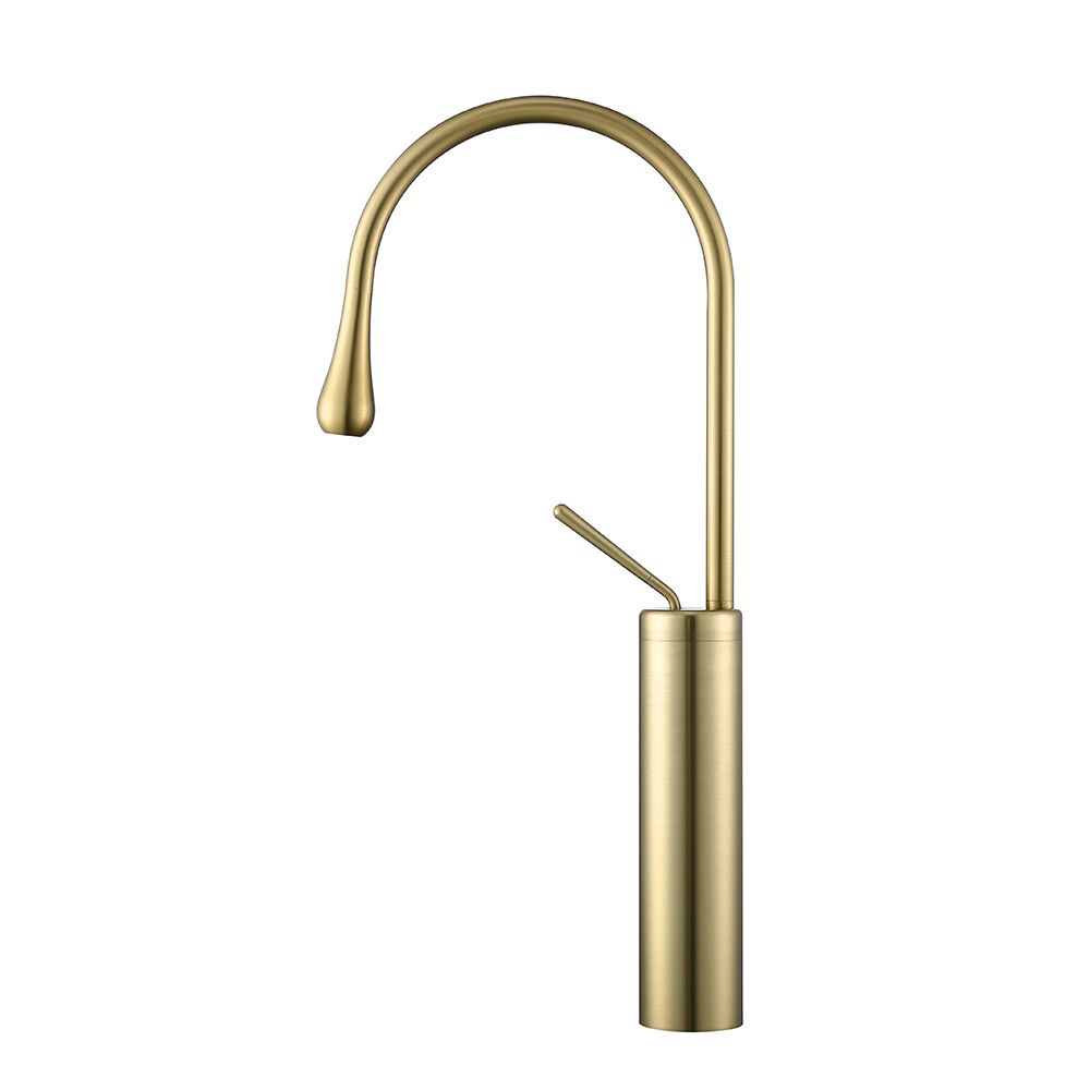 Modern Design Deck Mounted Single Handle Tap Mixer Brushed Gold Finish Brass Faucet Water Drop Design Basin Tap Modern Design Deck Mounted Single Handle Tap Modern Design Deck Mounted Single Handle Tap Mixer Brushed Gold Finish Brass Faucet Water Drop Design Basin Tap
