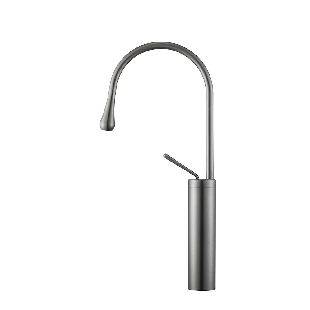 Modern Hot Cold Bathroom Faucet Single Lever Deck Mounted Water Drop Design Wash Basin Faucet Gun Metal Finished Brass Faucet Modern Hot Cold Bathroom Faucet Single Lever Modern Hot Cold Bathroom Faucet Single Lever Deck Mounted Water Drop Design Wash Basin Faucet Gun Metal Finished Brass Faucet
