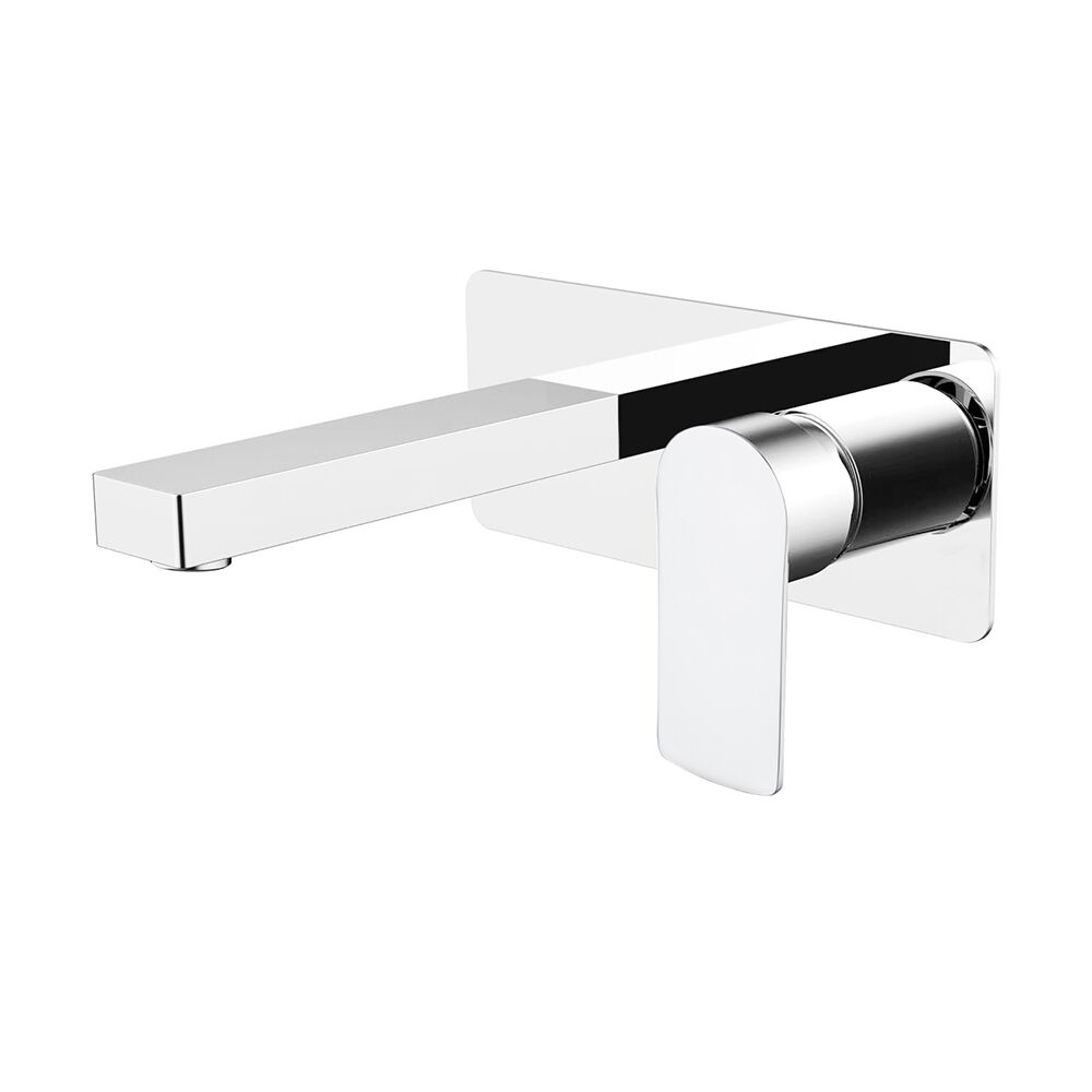 Modern Single-Handle Basin Tap Two-Hole Wall Mounted Chrome Brass Thermostatic Basin Faucets Modern Single Handle Basin Tap Two Hole Modern Single-Handle Basin Tap Two-Hole Wall Mounted Chrome Brass Thermostatic Basin Faucets