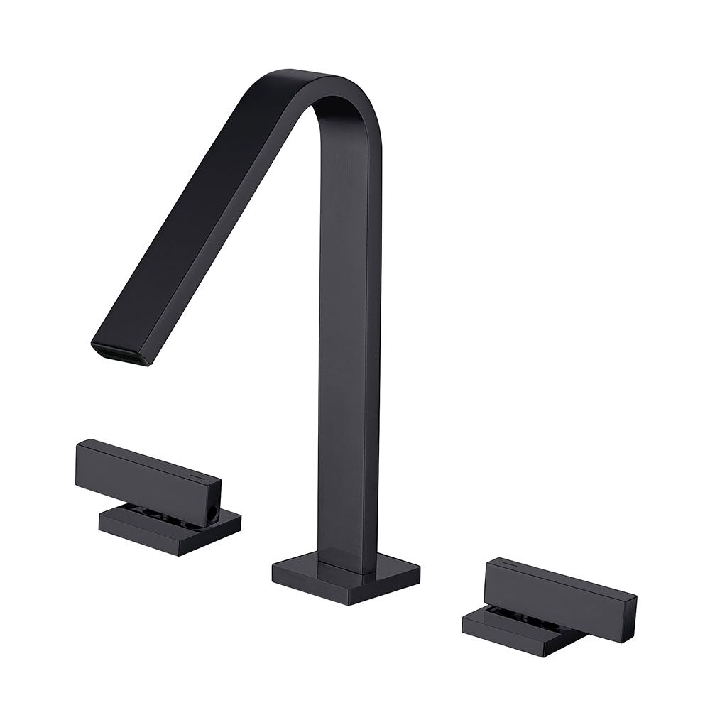 Modern Single-Handle Solid Brass Basin Faucet Chrome Finished Deck Mounted Hot and Cold Bathroom Faucets Modern Single Handle Solid Brass Basin Faucet 1 Modern Single-Handle Solid Brass Basin Faucet Chrome Finished Deck Mounted Hot and Cold Bathroom Faucets