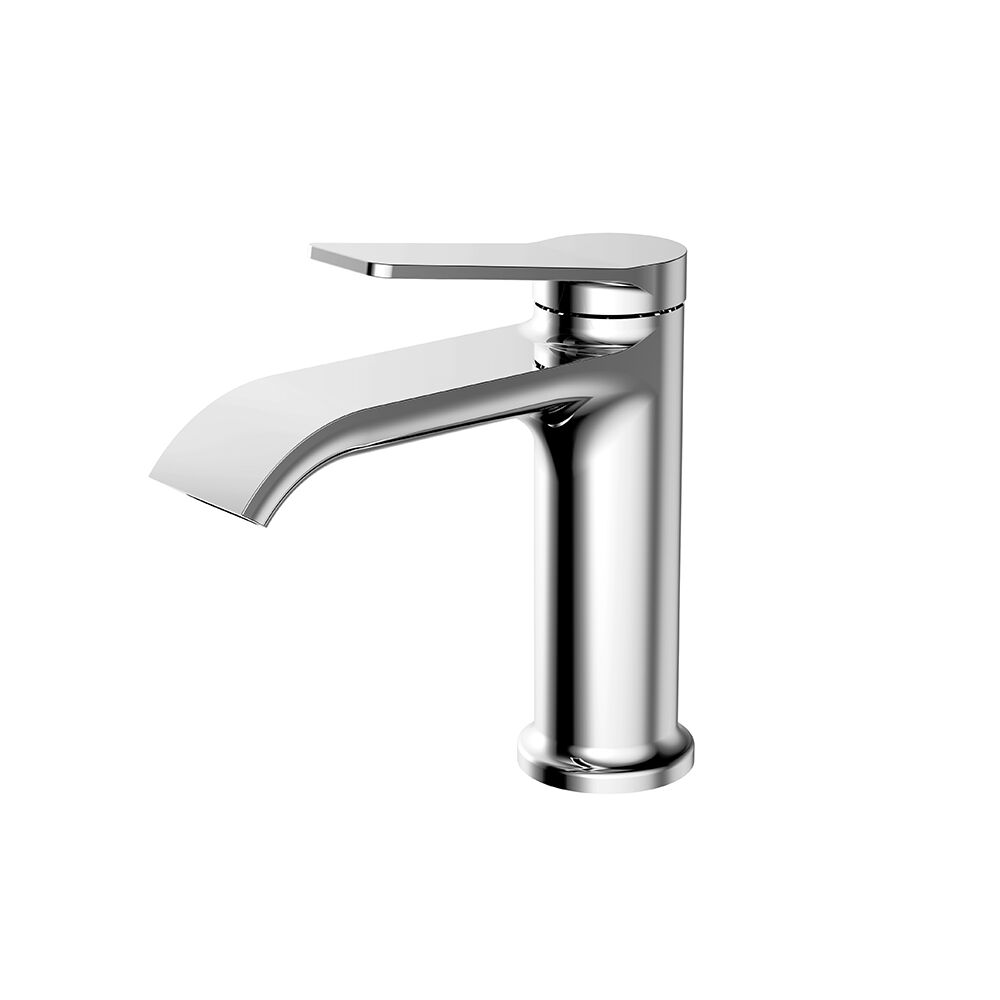 Modern Single Lever Chrome Brass One-Hole Bathroom Faucet Thermostatic Deck Mounted Basin Tap Modern Single Lever Chrome Brass One Hole Modern Single Lever Chrome Brass One-Hole Bathroom Faucet Thermostatic Deck Mounted Basin Tap