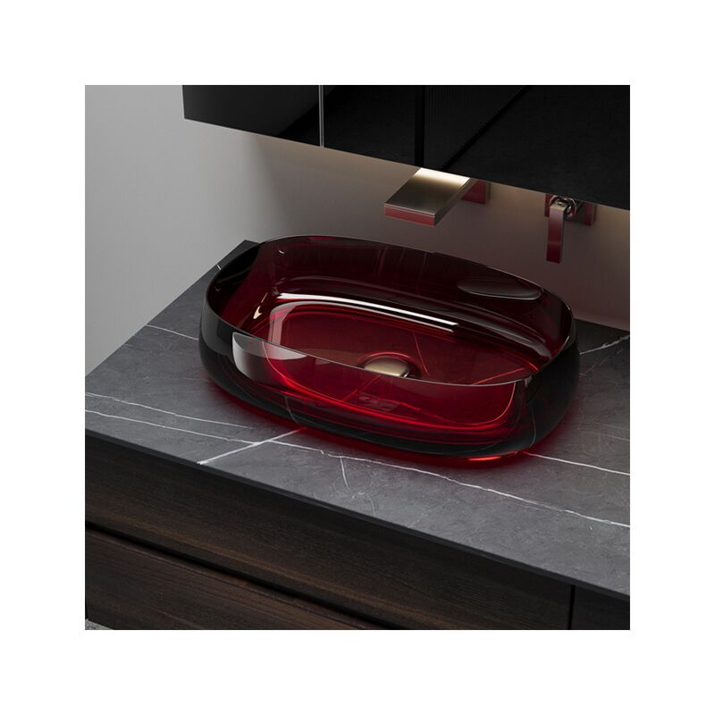 Modern Transparent Resin Stone Round Toilet Basin Polished Marble with Drainer for Apartment Hotel or Villa Bathroom Sinks Modern Transparent Resin Stone Round Toilet Modern Transparent Resin Stone Round Toilet Basin Polished Marble with Drainer for Apartment Hotel or Villa Bathroom Sinks