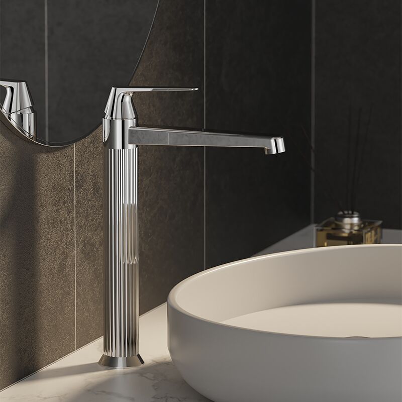 Modern Wash Basin Faucet Polished Chrome Single Handle Vanity Faucet Deck Mounted Brass Tall Bathroom Sink Faucet Modern Wash Basin Faucet Polished Chrome Single Modern Wash Basin Faucet Polished Chrome Single Handle Vanity Faucet Deck Mounted Brass Tall Bathroom Sink Faucet