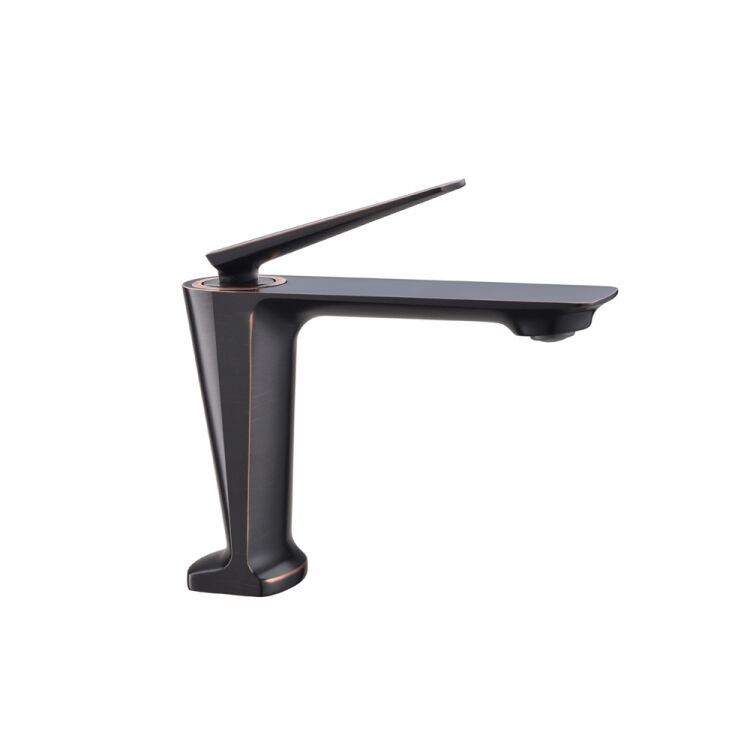 Single Handle Hot Cold Water Supply Deck Mounted One Hole Brass Wash Basin Mixer Faucet ORB Finish Single Handle Hot Cold Water Single Handle Hot Cold Water Supply Deck Mounted One Hole Brass Wash Basin Mixer Faucet