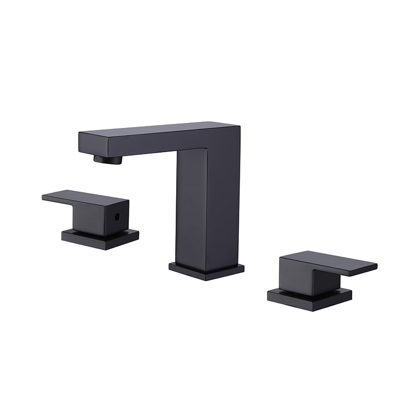 Project Hot Sale Matt Black Finish Deck Mounted 3 Hole 2 Handle 8'' Widespread Brass Bathroom Faucet Project Hot Sale Matt Black Finish Deck Mounted 3 Hole 2 Handle 8 Widespread Brass Bathroom Faucet 1 Project Hot Sale Matt Black Finish Deck Mounted 3 Hole 2 Handle 8'' Widespread Brass Bathroom Faucet