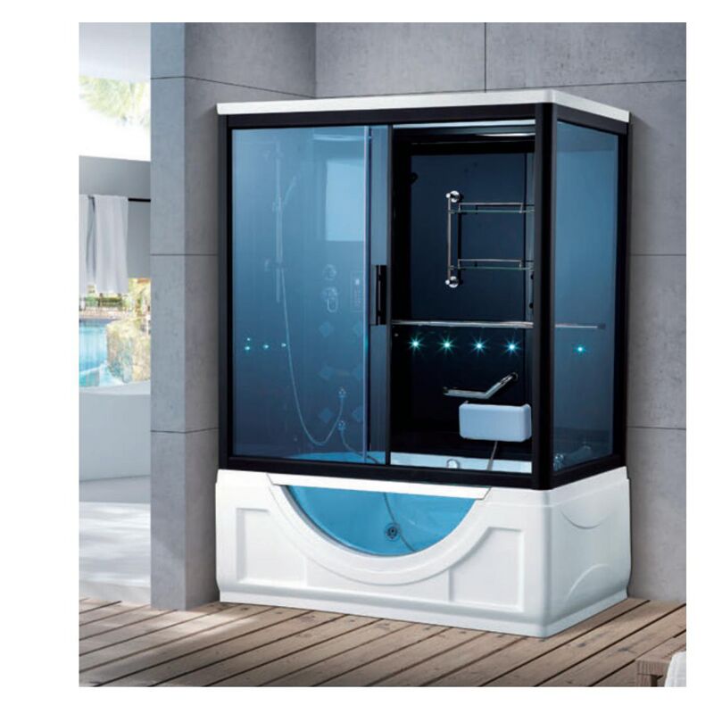 Luxury Bathroom Massage Shower Units Steam Hydro Massage Steam Shower Cabin Shower Room Glass Bath Shower Cabin,Steam Shower Room