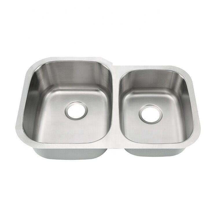 Sink Factory 32 Inch 18 Gauge Undermount 40/60 Stainless Steel Kitchen Sink Double Bowl Sink Factory 32 Inch 18 Gauge Undermount Sink Factory 32 Inch 18 Gauge Undermount 40/60 Stainless Steel Kitchen Sink Double Bowl