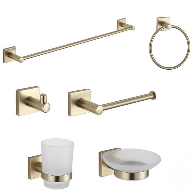 Square Design Bathroom Sanitary Wall Mounted Black Zinc Alloy 6 Pieces Bathroom Accessories Hardware Set Square Design Bathroom Sanitary Wall Mounted Black 1.jpg 800x800 1 Square Design Bathroom Sanitary Wall Mounted Black Zinc Alloy 6 Pieces Bathroom Accessories Hardware Set