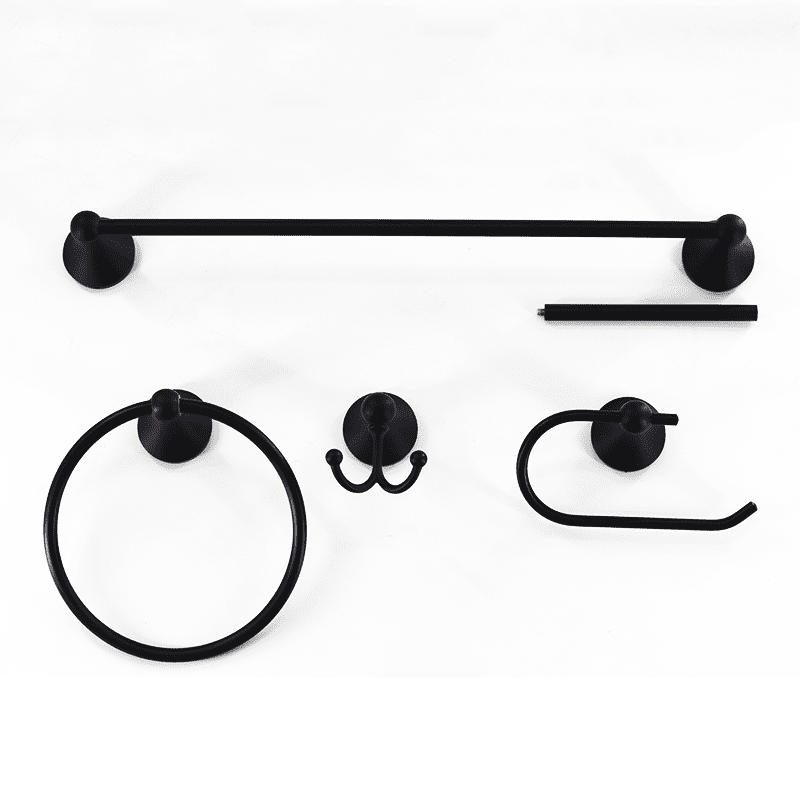 Stainless Steel 4 PCS Bathroom Accessories Luxury Set Black Bathroom Hardware Accessories Stainless Steel 4 PCS Bathroom Accessories Stainless Steel 4 PCS Bathroom Accessories Luxury Set Black Bathroom Hardware Accessories