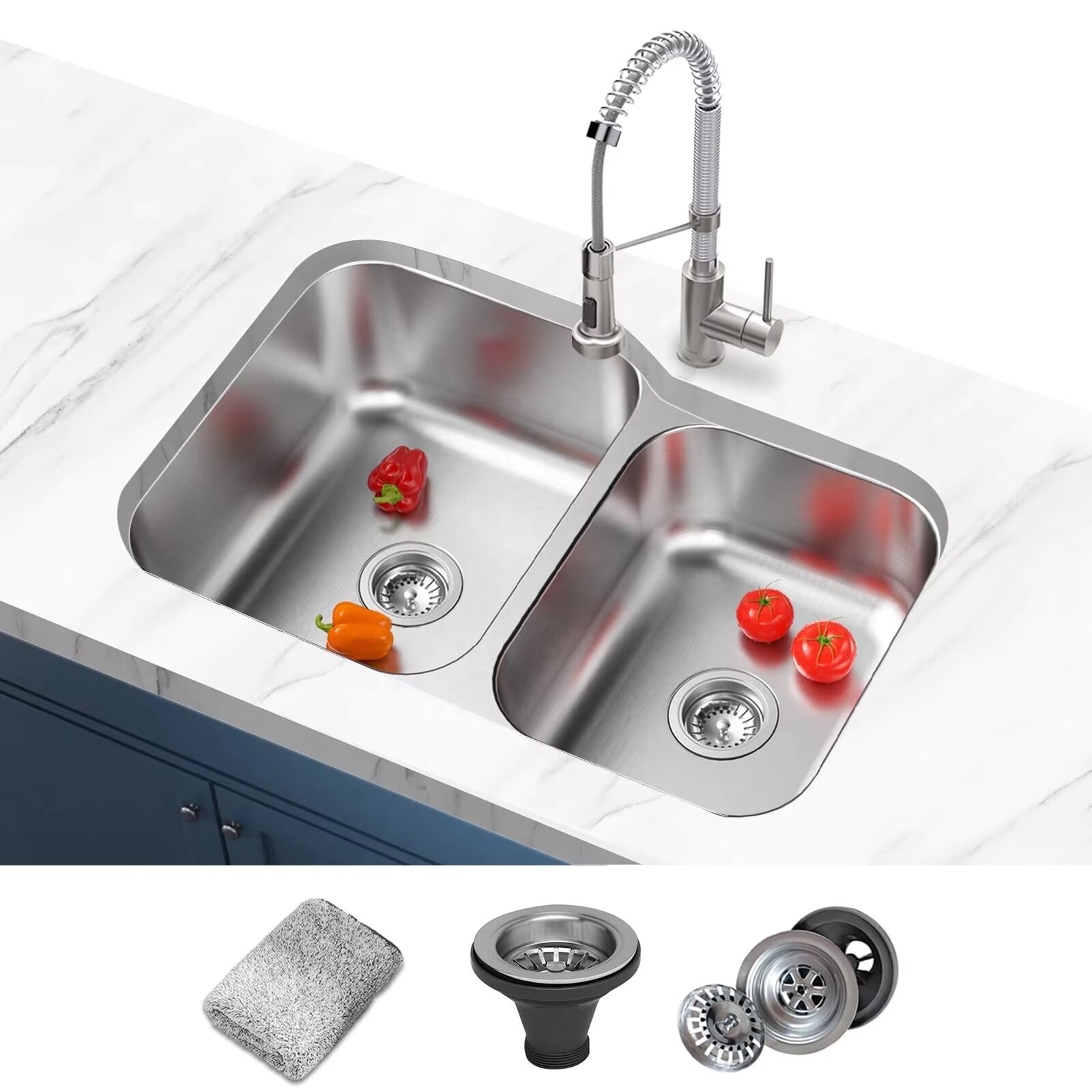 Supplier 32 Inch Undermount Kitchen Sink Stainless Steel Sink 18 Gauge 60/40 Double Bowl Kitchen Sinks for the Kitchen Supplier 32 Inch Undermount Kitchen Sink Stainless Supplier 32 Inch Undermount Kitchen Sink Stainless Steel Sink 18 Gauge 60/40 Double Bowl Kitchen Sinks for the Kitchen