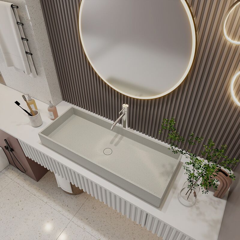 UPC Modern Hotel Commercial Restaurant Rectangular Cement Bathroom Art Basin Washbasin Countertop Concrete Bathroom Sink UPC Modern Hotel Commercial Restaurant Rectangular UPC Modern Hotel Commercial Restaurant Rectangular Cement Bathroom Art Basin Washbasin Countertop Concrete Bathroom Sink