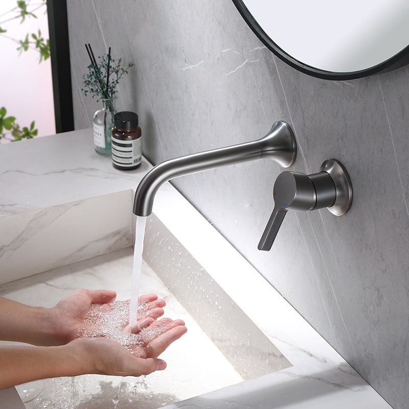 Wholesale Wall Mounted Bathroom Faucet Home Hotel Wall Mounted Basin Sink Faucet Single Handle Faucet Wall Mounted Bathroom Faucet 4 Wholesale Wall Mounted Bathroom Faucet Home Hotel Wall Mounted Basin Sink Faucet Single Handle Faucet - Image 2