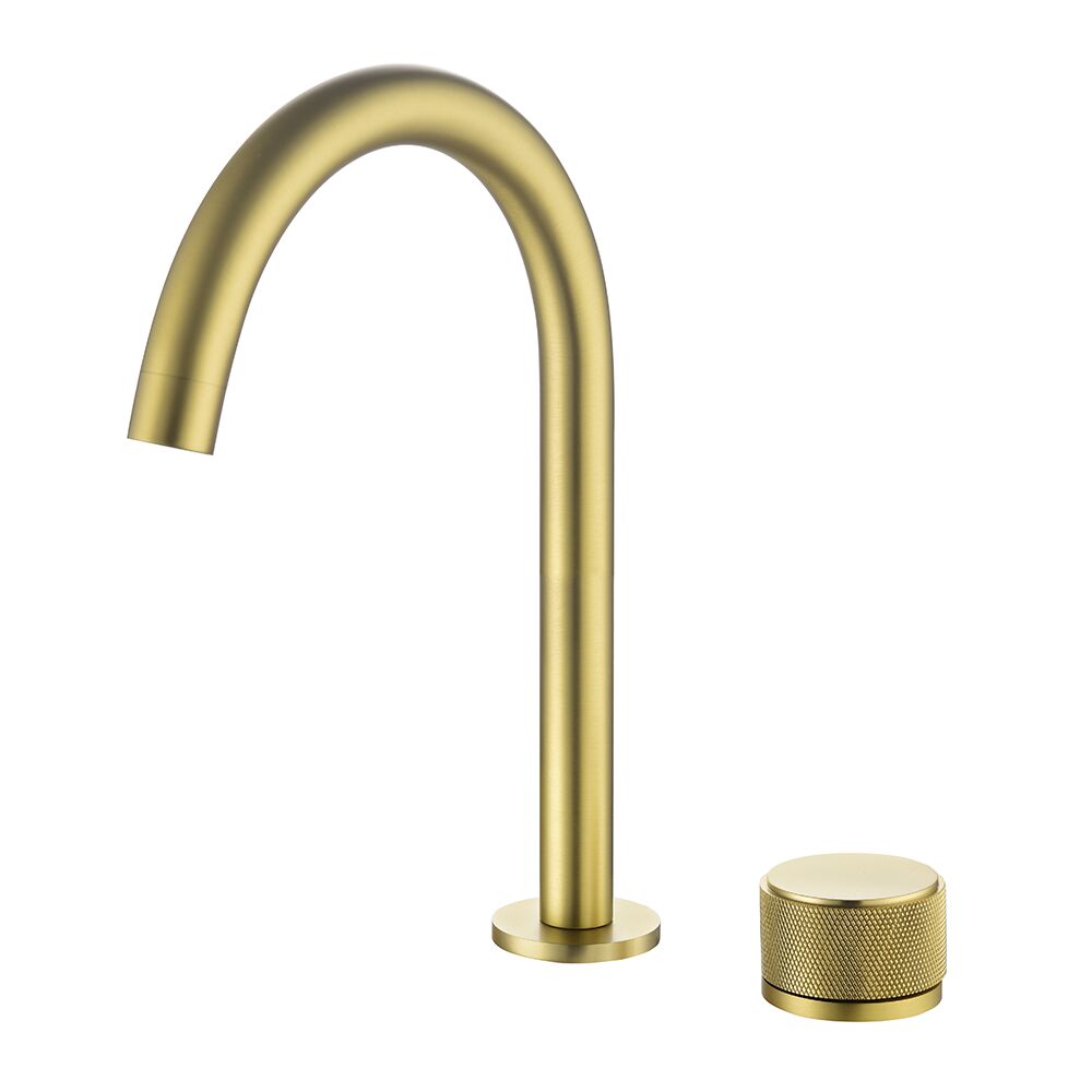 Waterfall 2 Hole High Quality Brushed Gold Bathroom Ceramic CUPC Cartridge Brass Basin Mixer Waterfall 2 Hole High Quality Brushed Gold Waterfall 2 Hole High Quality Brushed Gold Bathroom Ceramic CUPC Cartridge Brass Basin Mixer