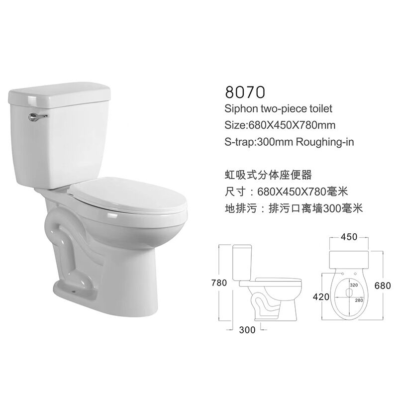 Wholesale Cheap Floor Mounted Ceramic Wc Water Closet Bathroom Commode Washdown 2 Piece Toilet Wholesale Ceramic Toilets Bathroom Sanitary Ware Ceramic Washdown 2 Piece Toilet 03 8070 Wholesale Cheap Floor Mounted Ceramic Wc Water Closet Bathroom Commode Washdown 2 Piece Toilet - Image 4