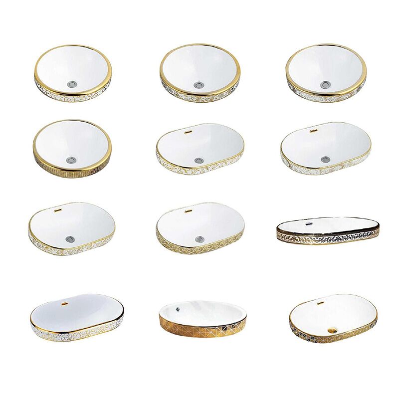 Basin Manufacturers Wholesale Bathroom Basin Luxury Hotel Gold Freestanding Wash Basin Bathroom Ceramic Pedestal Basin Wholesale Gold Wash Basin Products at Factory Prices Basin Manufacturers Wholesale Bathroom Basin Luxury Hotel Gold Freestanding Wash Basin Bathroom Ceramic Pedestal Basin - Image 12