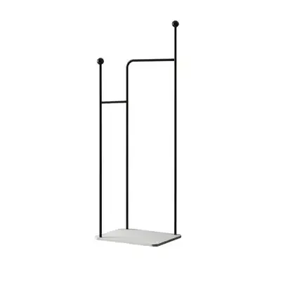Wholesale High Quality Clothing Store Bathroom Fitting Portable Black Clothes Rail Towel Rack Wholesale High Quality Clothing Store Bathroom Wholesale High Quality Clothing Store Bathroom Fitting Portable Black Clothes Rail Towel Rack