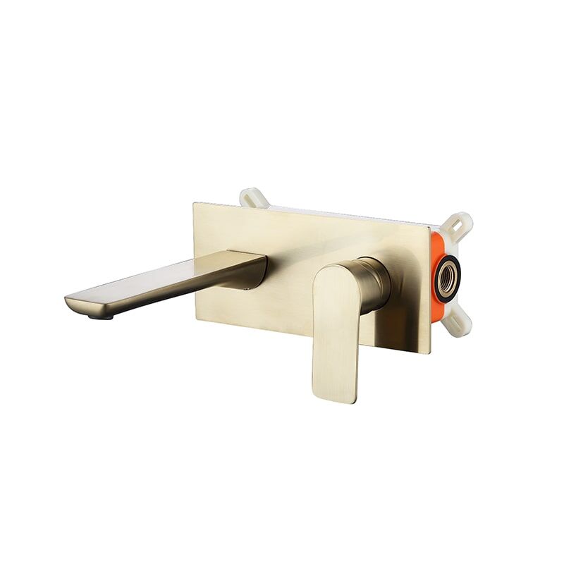 Wholesale Luxury Brass Wall Mounted Basin Tap Brushed Gold Concealed Basin Mixer Faucets Wholesale Luxury Brass Wall Mounted Basin Tap Brushed Gold Concealed Basin Mixer Faucet 1 1 Wholesale Luxury Brass Wall Mounted Basin Tap Brushed Gold Concealed Basin Mixer Faucets