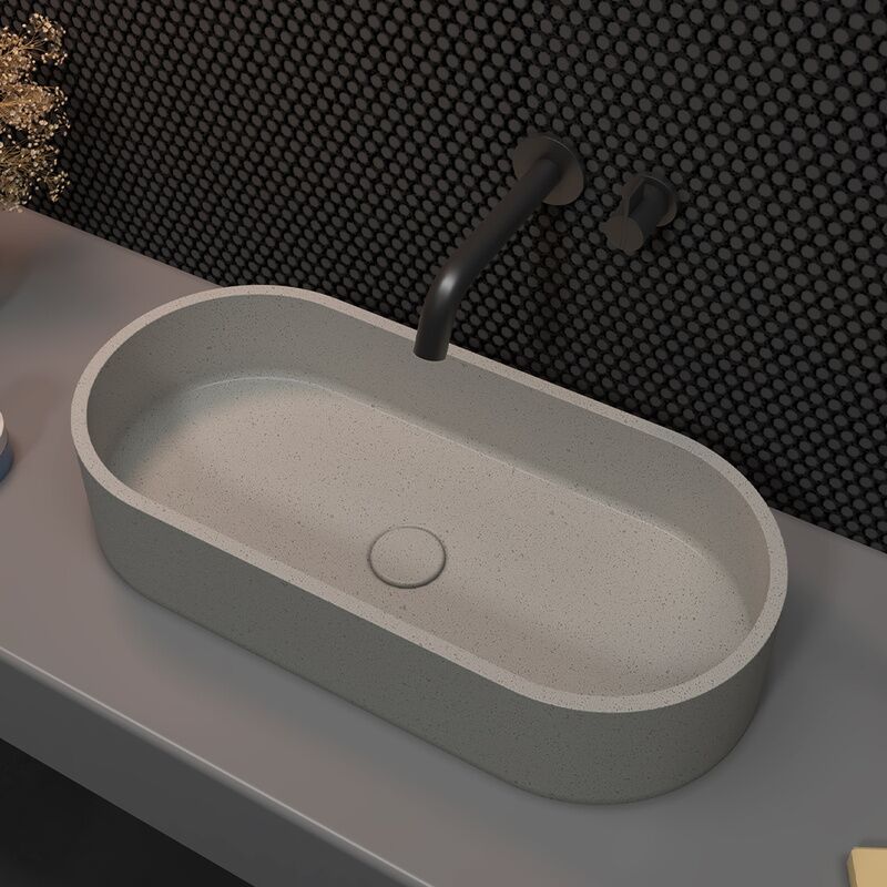 Wholesale Modern Art Handmade Counter Top Concrete Terrazzo Washbasin Round Bathroom Basin Wash Cement Hand Face Sink Wholesale Modern Art Handmade Counter Top Wholesale Modern Art Handmade Counter Top Concrete Terrazzo Washbasin Round Bathroom Basin Wash Cement Hand Face Sink