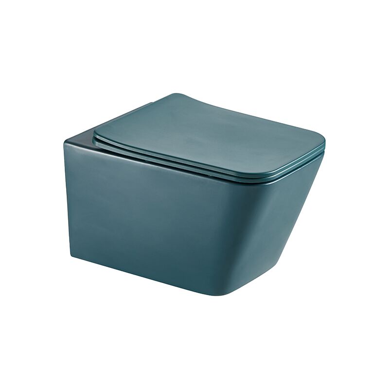 High quality ceramic square ceramic washdown rimless wall hung toilet Wholesale washdown porcelain bathroom sanitary ware wall hung toilet 9 High quality ceramic square ceramic washdown rimless wall hung toilet - Image 2