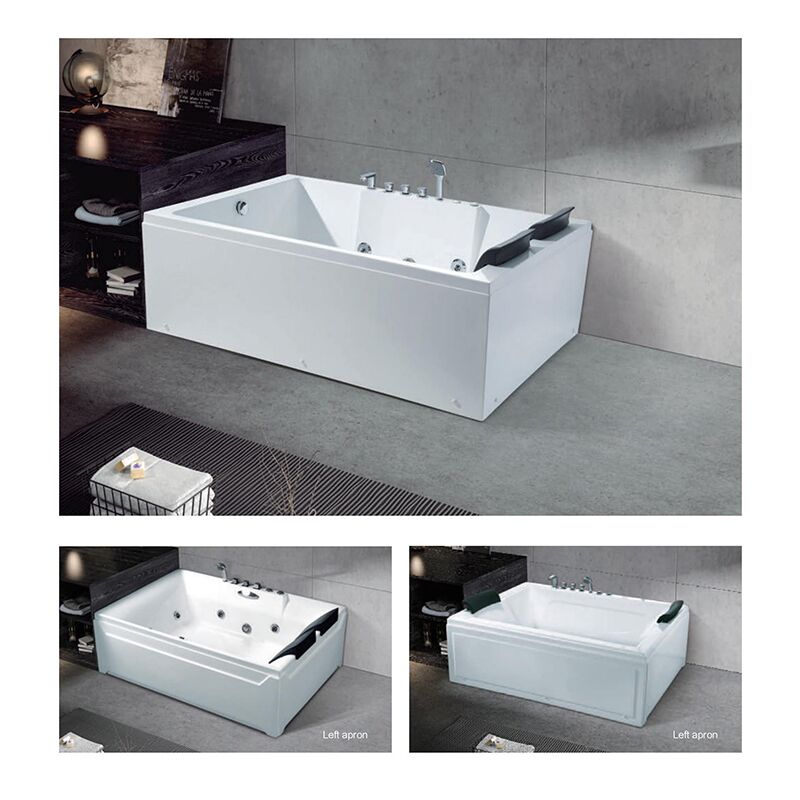 Luxury Modern Style Indoor Surface Acrylic Freestanding Bathtub Soaking Massage Bathtub bath tub whirlpool Factory Selling Luxury Freestanding Whirlpool Bath Tub Bubble Soaking 1 Person Hot Tub Custom Massage Bathtub