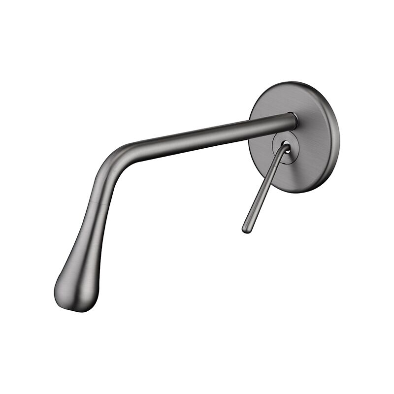 Modern Design Wall Mounted Basin Faucet Gold Single Handle Bathroom Faucet Concealed Bathroom Sink Faucet bathroom wash basin faucet Modern Design Wall Mounted Basin Faucet Gold Single Handle Bathroom Faucet Concealed Bathroom Sink Faucet - Image 4