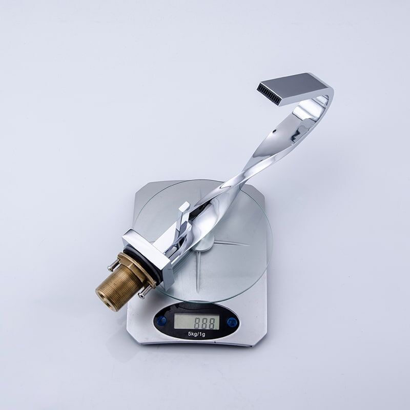 Wholesale Sanitary Ware Faucet Brass Distorted Waterfall Sink Faucets designer bathroom brass sink faucet modern faucet distorted waterfall basin bathroom faucet 2001V 6 Wholesale Sanitary Ware Faucet Brass Distorted Waterfall Sink Faucets - Image 13