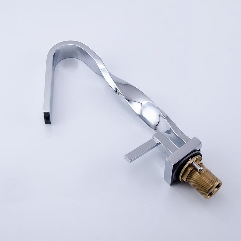 Wholesale Sanitary Ware Faucet Brass Distorted Waterfall Sink Faucets designer bathroom brass sink faucet modern faucet distorted waterfall basin bathroom faucet 2001V 7 Wholesale Sanitary Ware Faucet Brass Distorted Waterfall Sink Faucets - Image 14