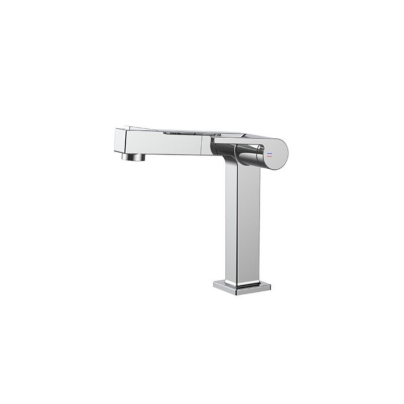 Modern Basin Faucet Single Handle Sanitary Ware Brushed Gold Bathroom Hot And Cold Faucet faucets2620 deck mounted single round handle faucet bathroom basin faucet