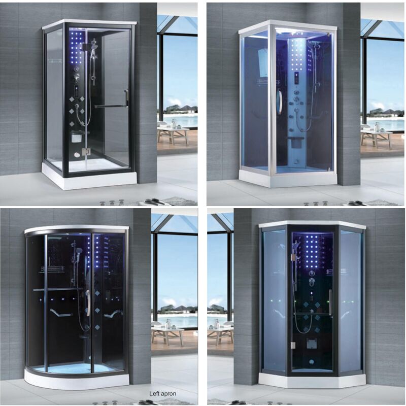 Wholesale Luxury Cabin Bath Sauna and Steam Room Two Person Shower Wooden Sauna Spa foshan Bathroom Steam Shower Room Steam Shower Room,Round Shower Enclosure Bath